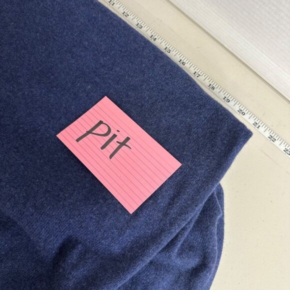 Jack & Jones Premium Deep Blue Lambswool Quiet Luxury Crewneck Sweater Size XL - Picture 5 of 11